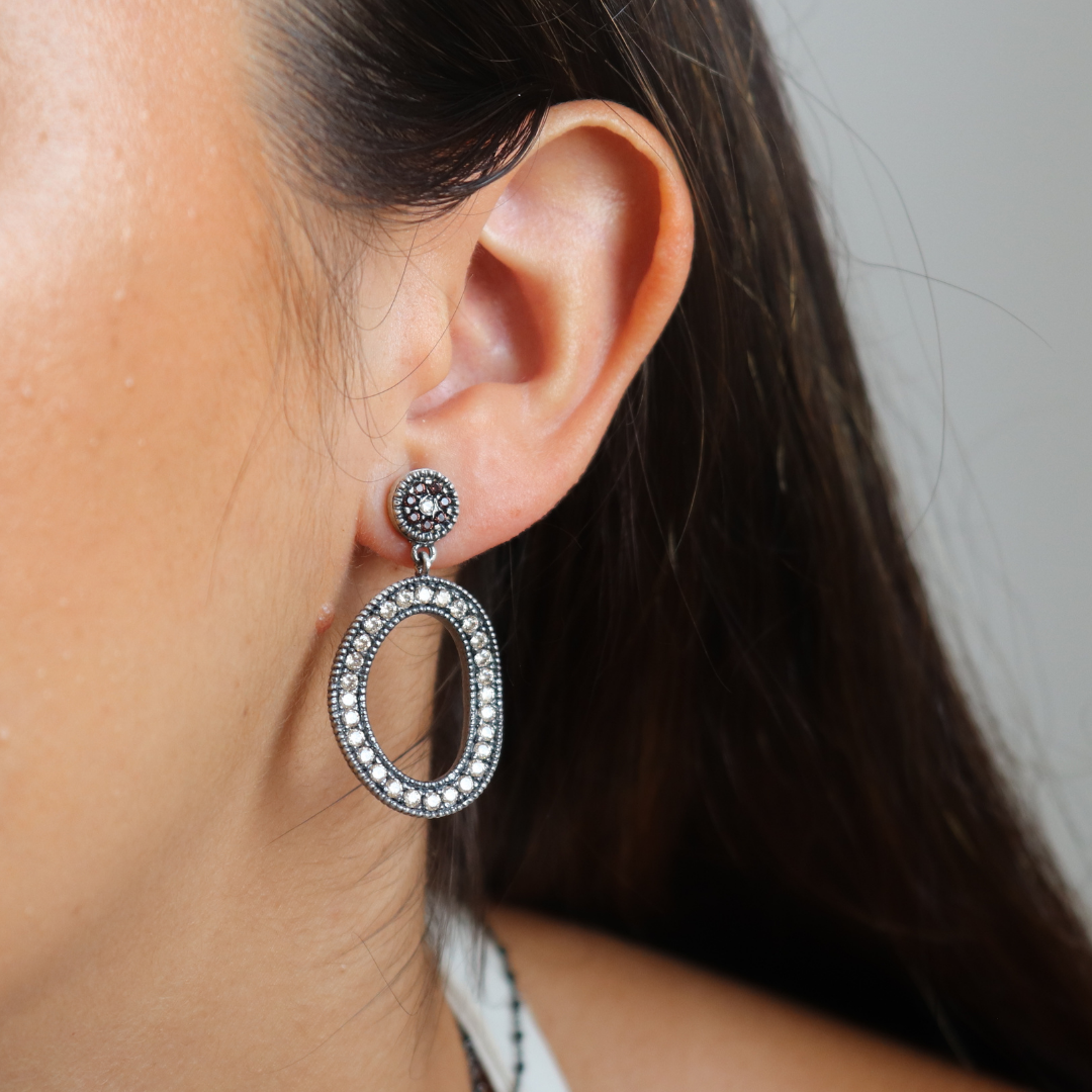 Pendientes Plata Aro Circonitas