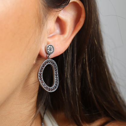 Pendientes Plata Aro Circonitas