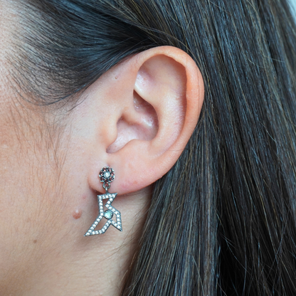 Pendientes Plata Pajarita