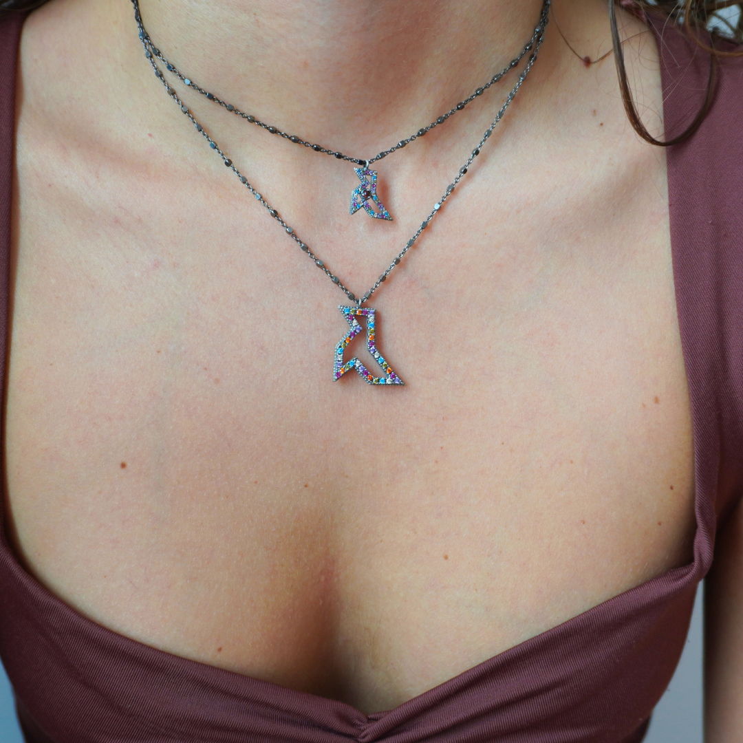 Colgante Plata Pajarita Pequeña