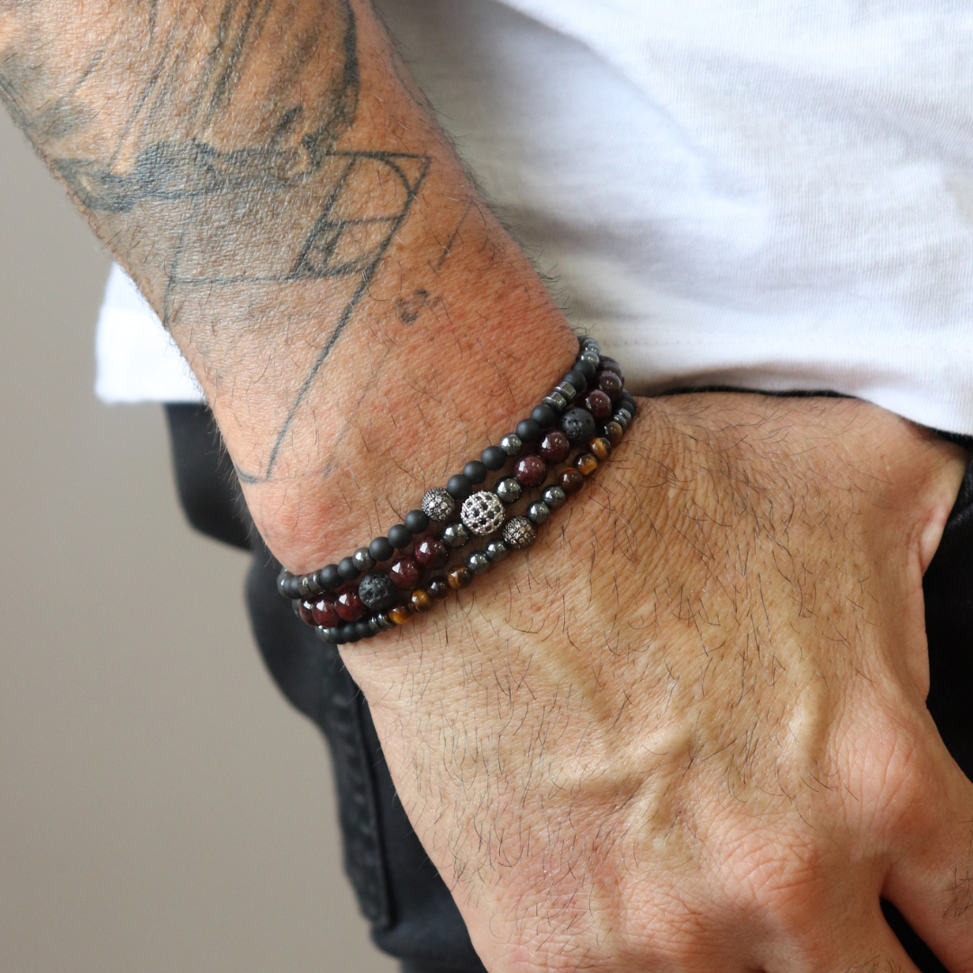 Pulsera Elástica Bolas Plata