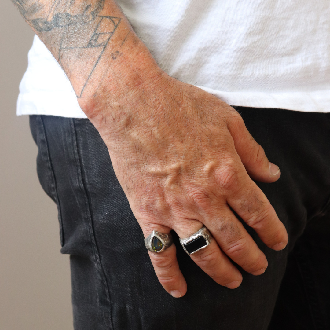 Anillo Plata Rectangular