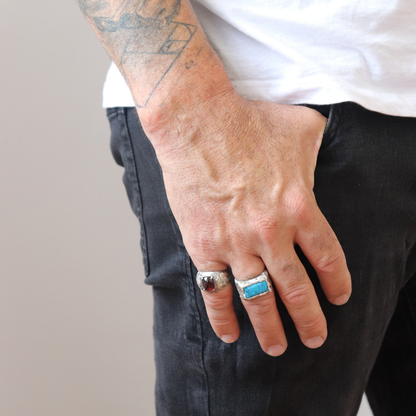 Anillo Plata Rectangular