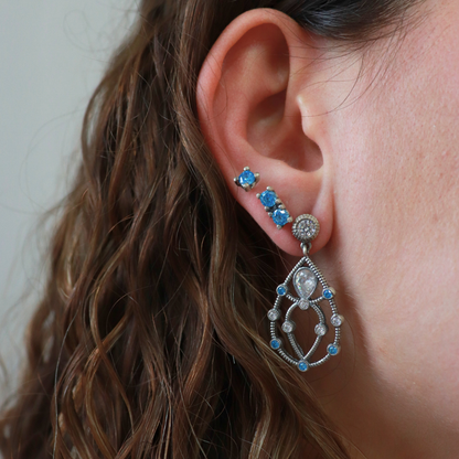 Pendientes Plata Gota con Figuras