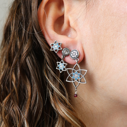 Pendientes Plata Estrella