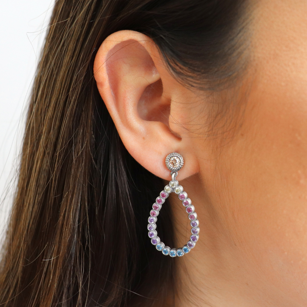 Pendientes Plata Gota Grande