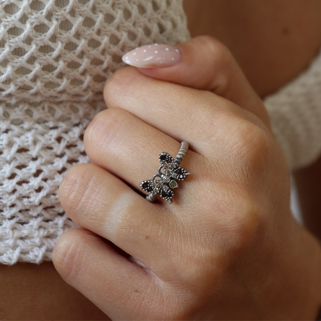 Anillo Plata Mariposa