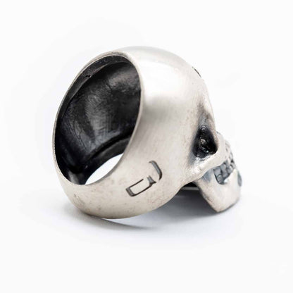 Anillo Calavera Grande Plata Circonitas