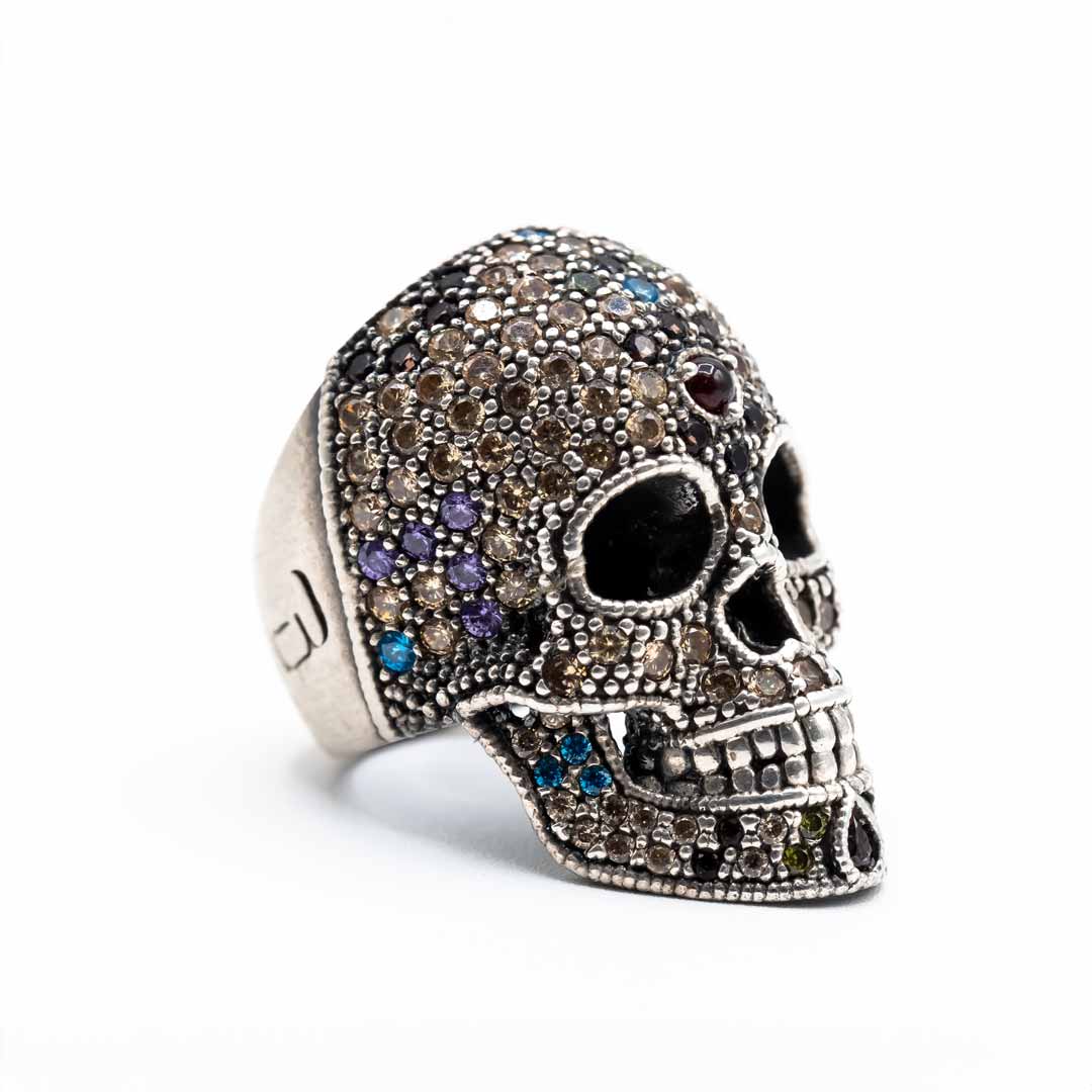 Anillo Calavera Grande Plata