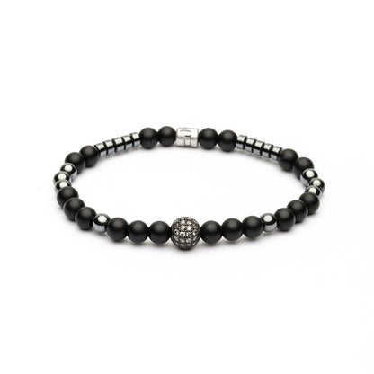 Pulsera Elástica Bolas Plata