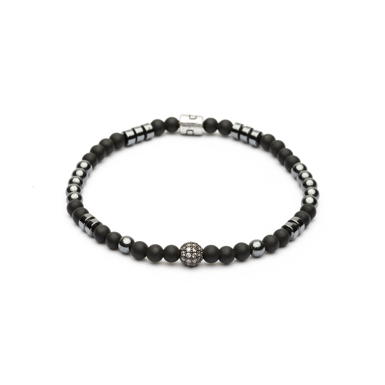 Pulsera Elástica Bolas Plata