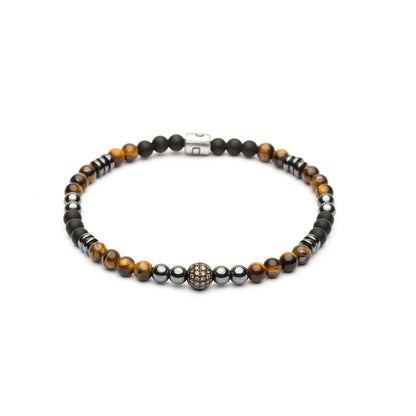 Pulsera Elástica Bolas Plata