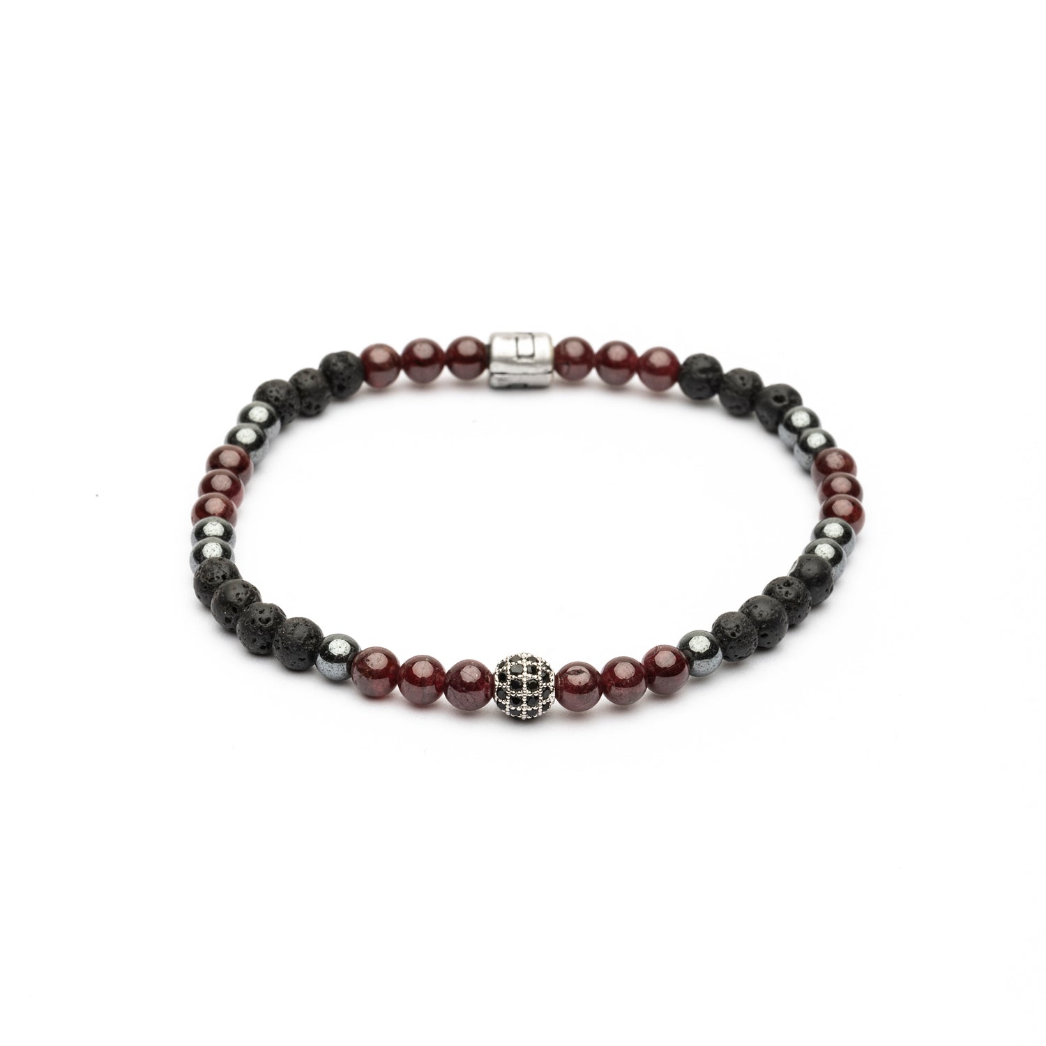 Pulsera Elástica Bolas Plata