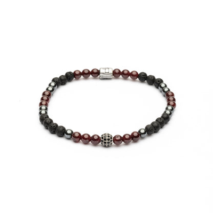 Pulsera Elástica Bolas Plata