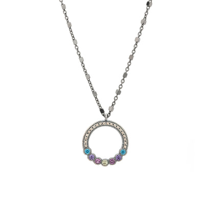 Colgante Plata Aro de Circonitas