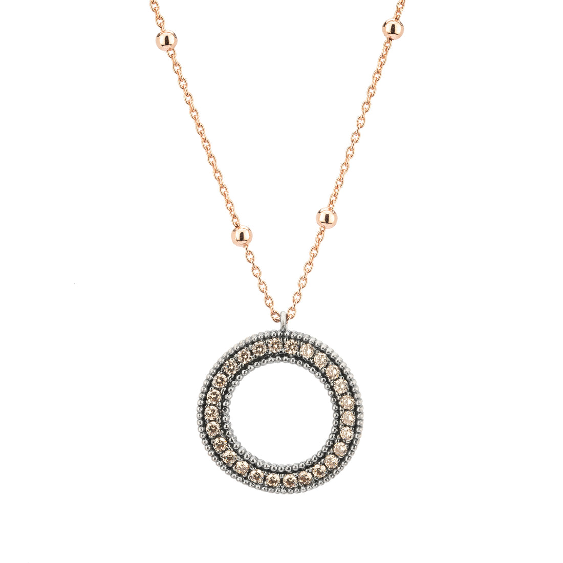 Colgante Plata Aro Ondulado