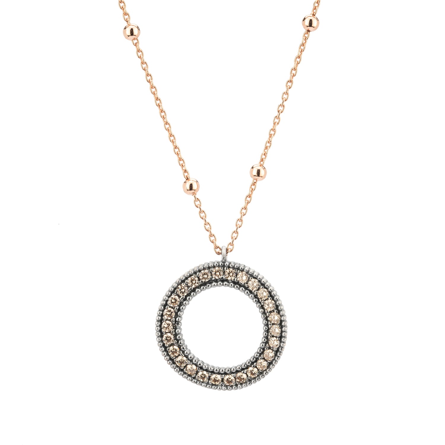 Colgante Plata Aro Ondulado