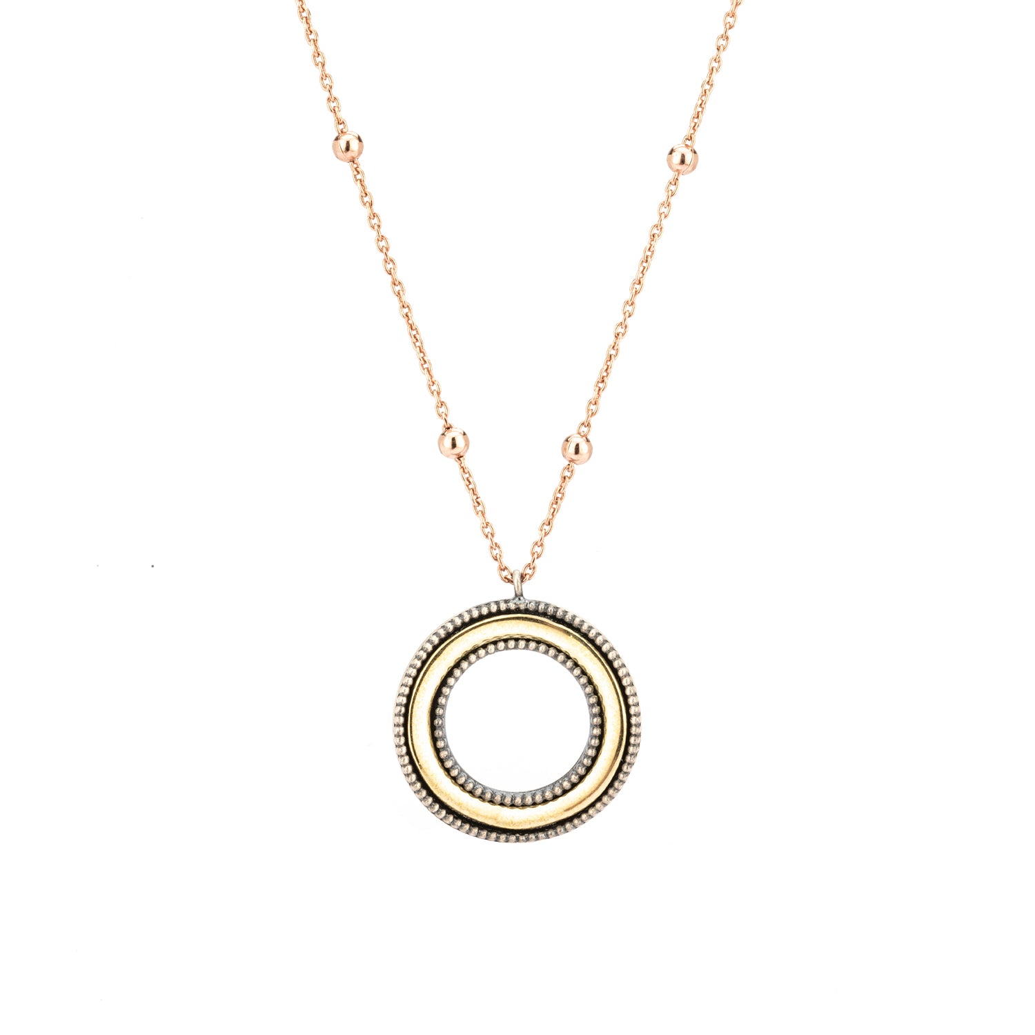 Colgante Plata Aro Ondulado