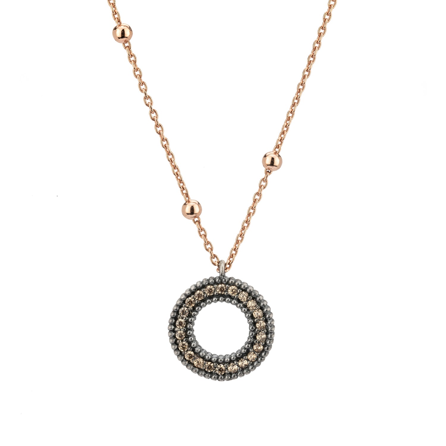 Colgante Pequeño Plata Aro Ondulado