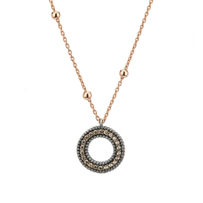 Colgante Pequeño Plata Aro Ondulado