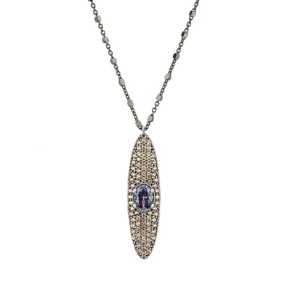 Colgante Plata Ovalado