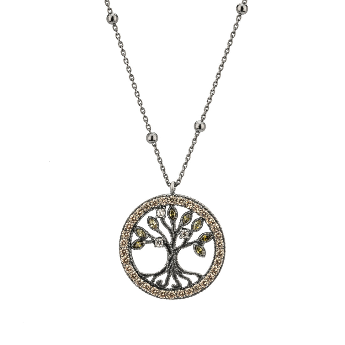 Colgante Plata Árbol Mediano