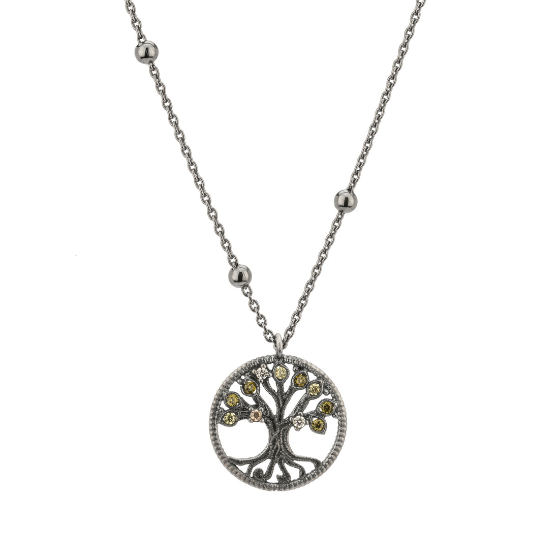 Colgante Plata Árbol Pequeño