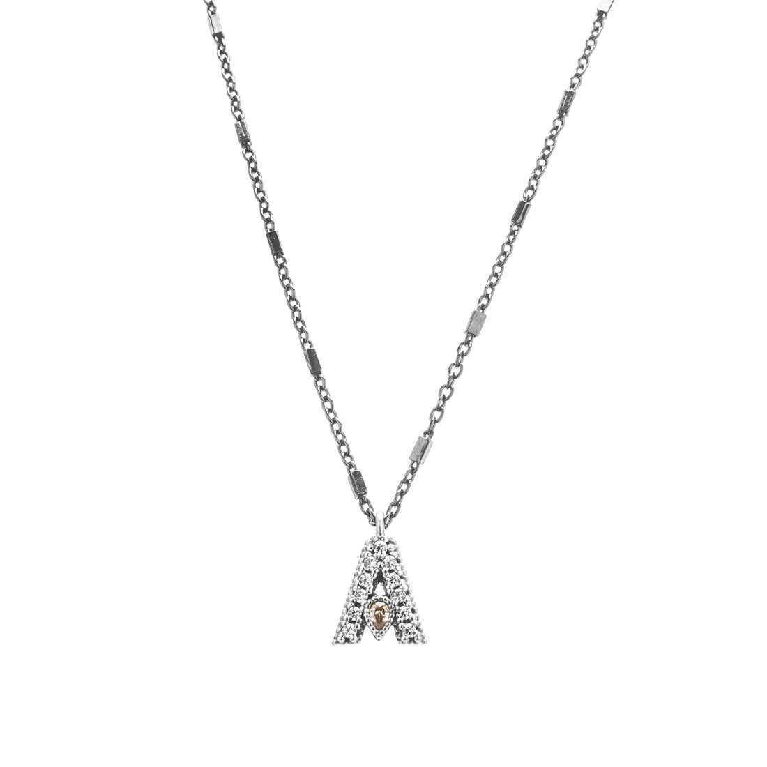 Small Triangle Silver Pendant