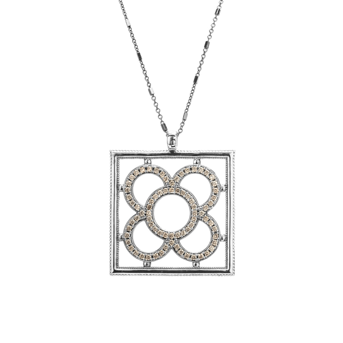 Large Silver Pendant Panot Frame