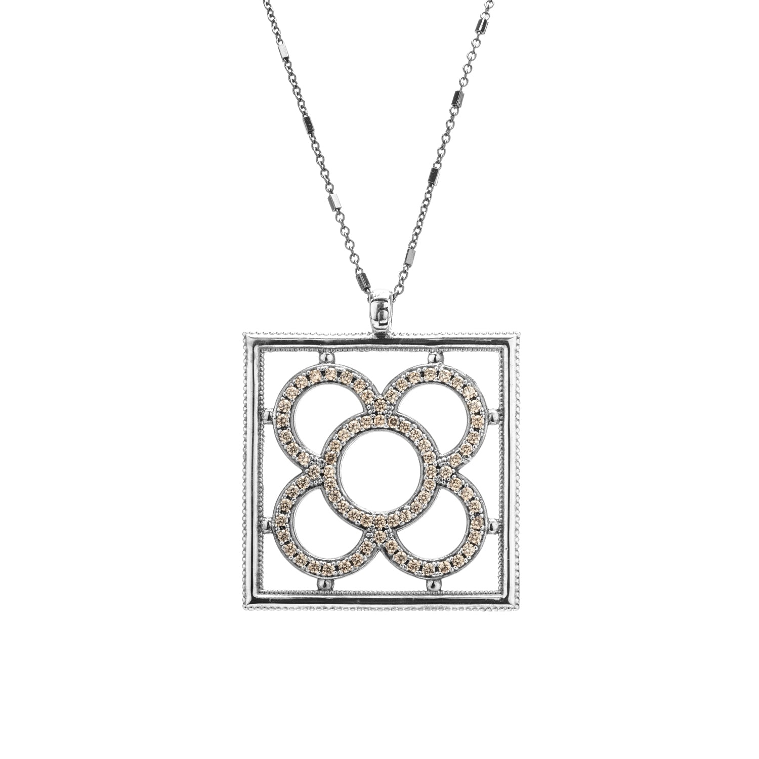 Large Silver Pendant Panot Frame
