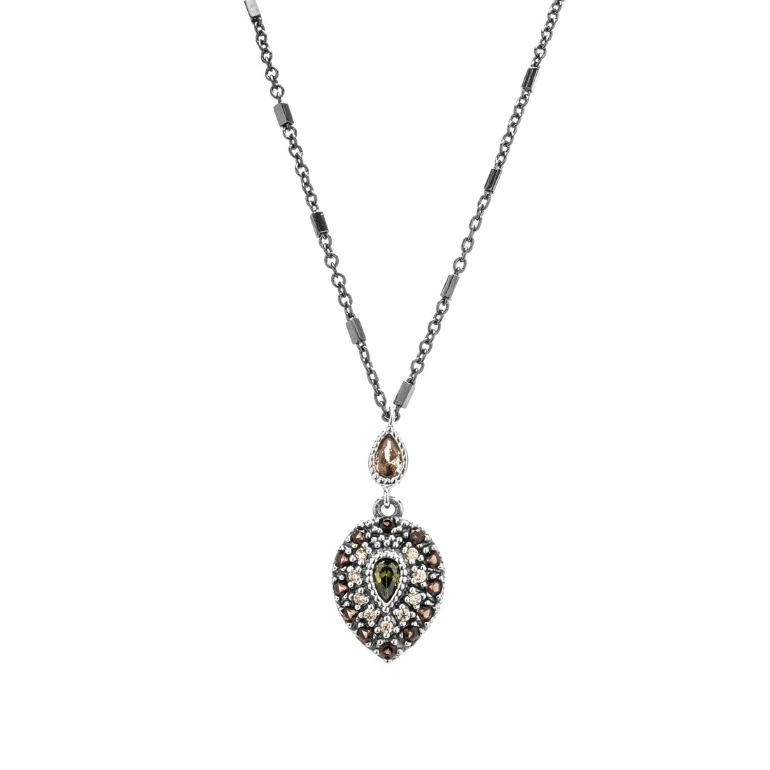Silver Turtle Shell Pendant
