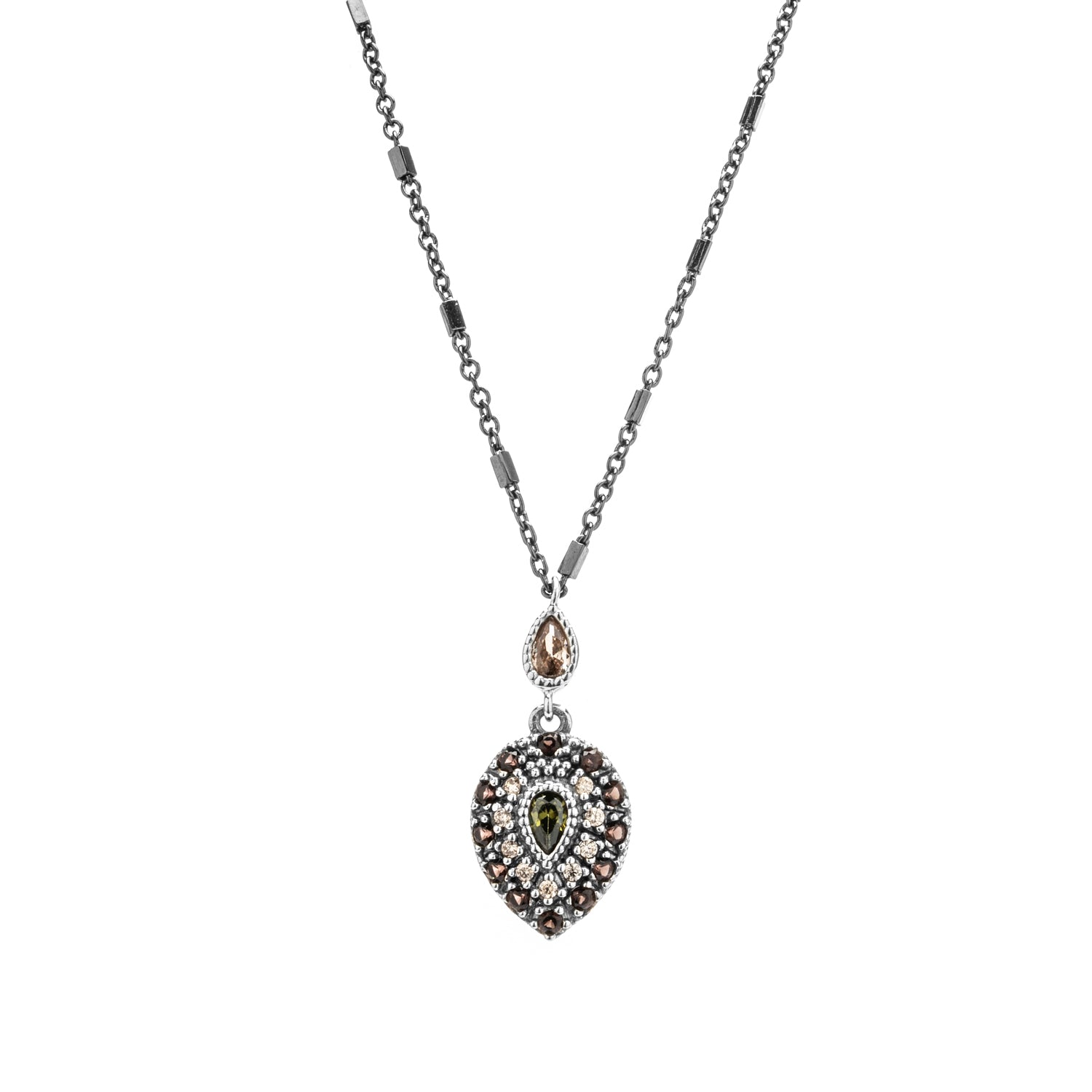 Silver Turtle Shell Pendant