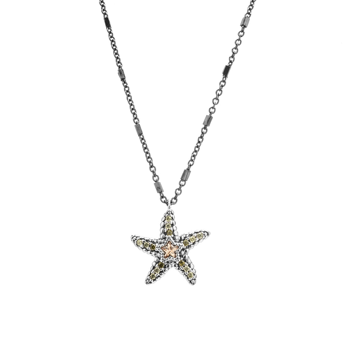 Small Silver Starfish Pendant