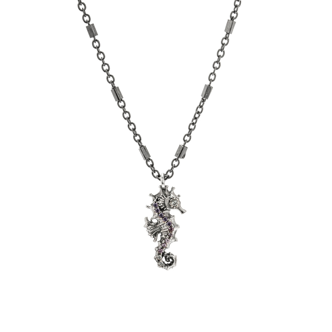 Small Seahorse Silver Pendant