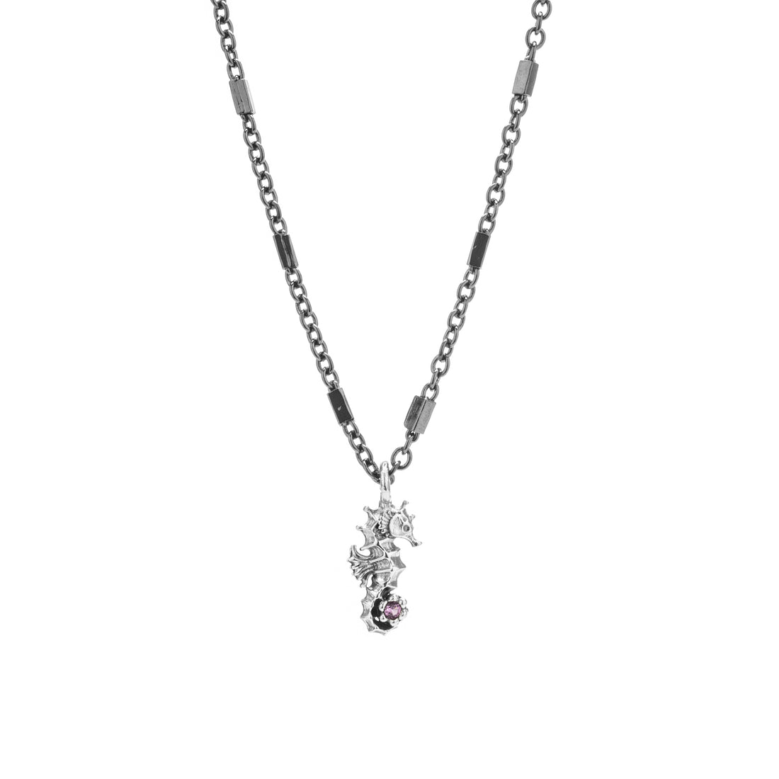 Mini Seahorse Silver Pendant
