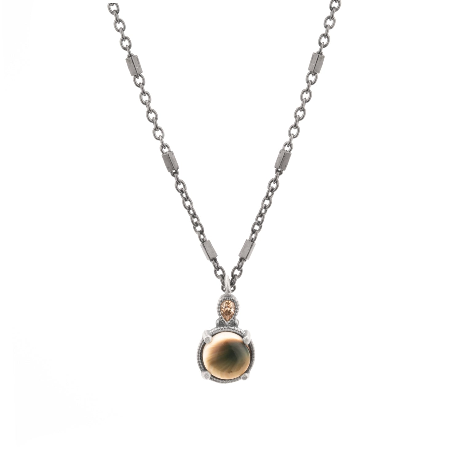 Colgante plata pequeño Shiva y gota cava