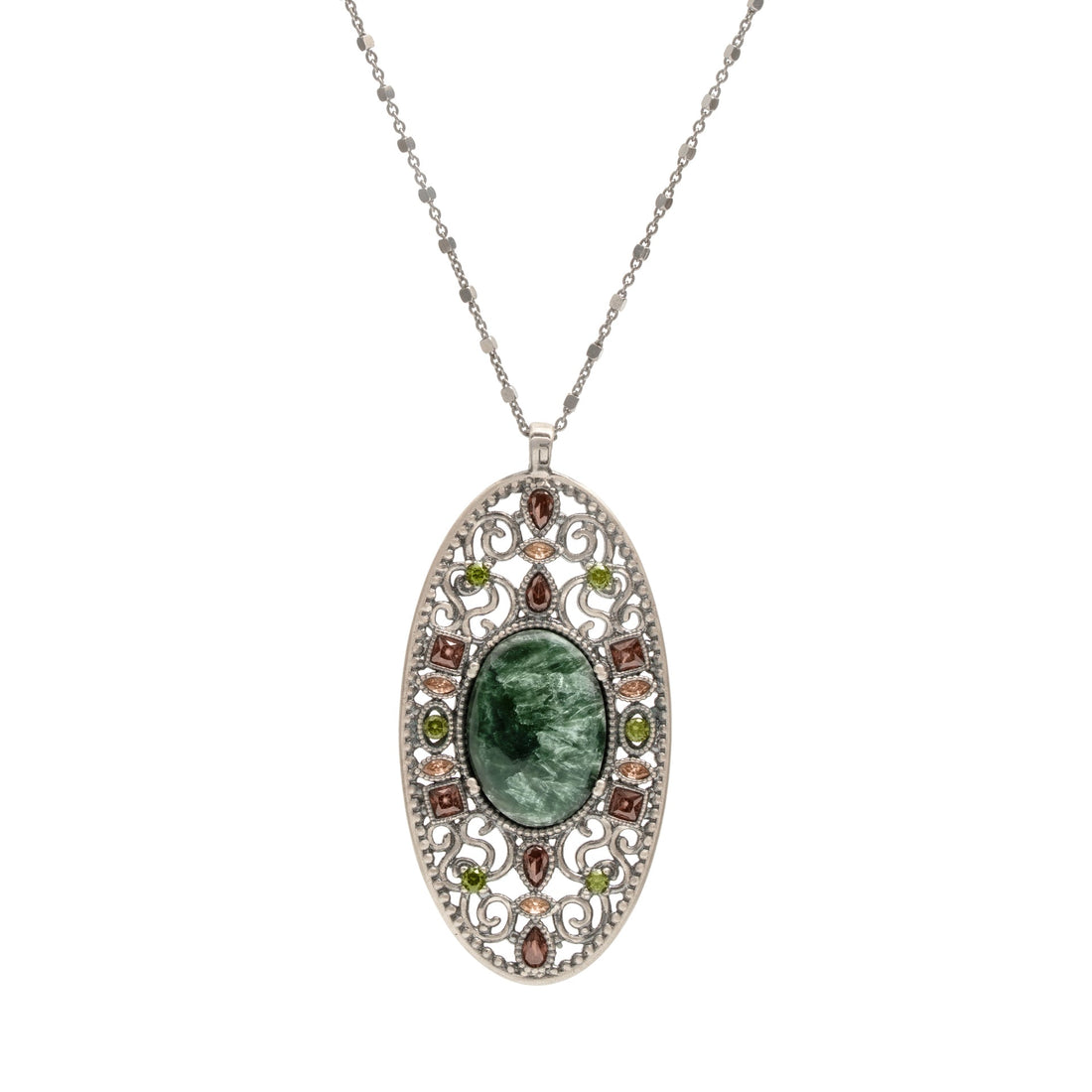 Colgante plata grande seraphinite