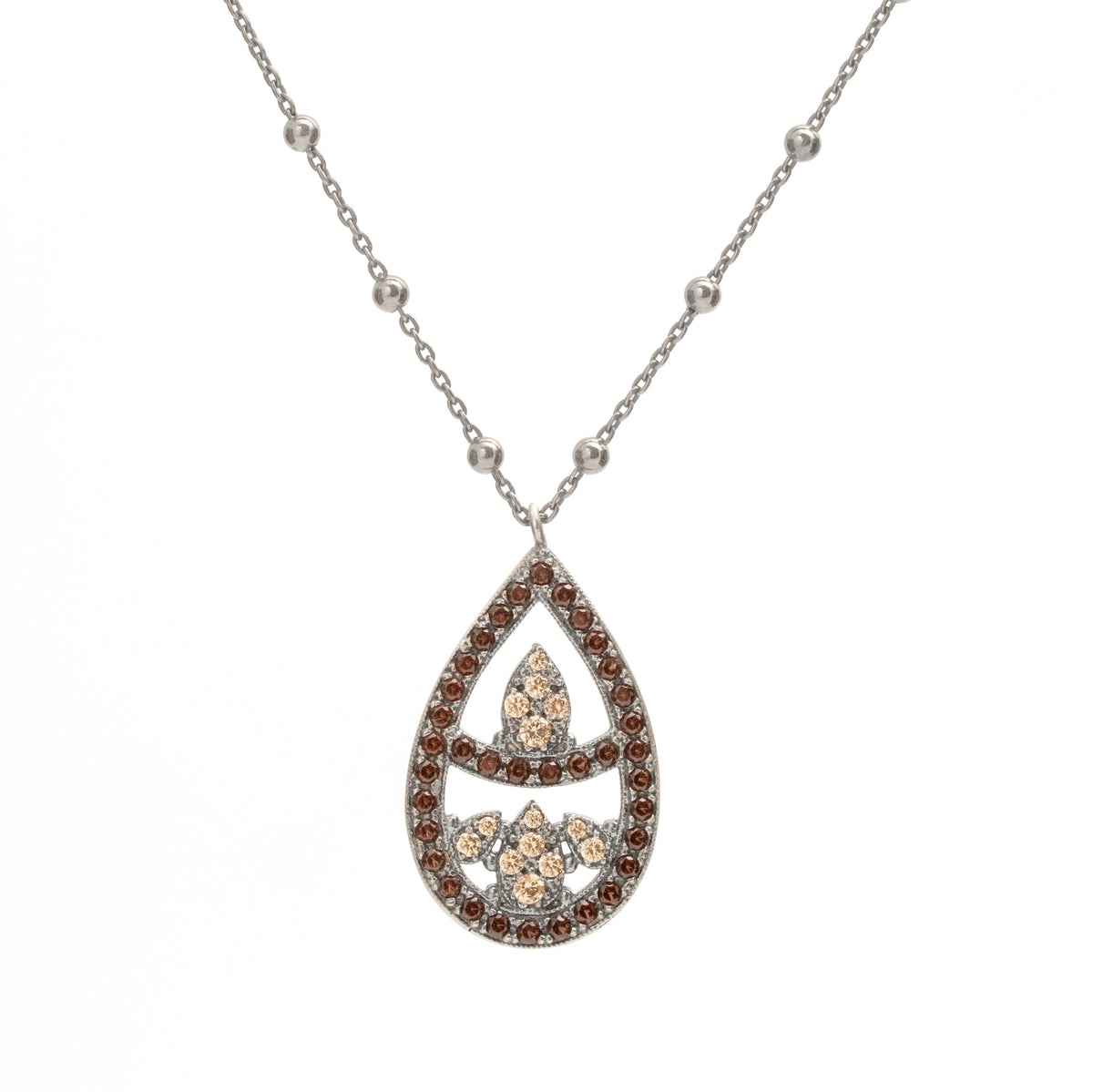 Colgante plata silueta gota