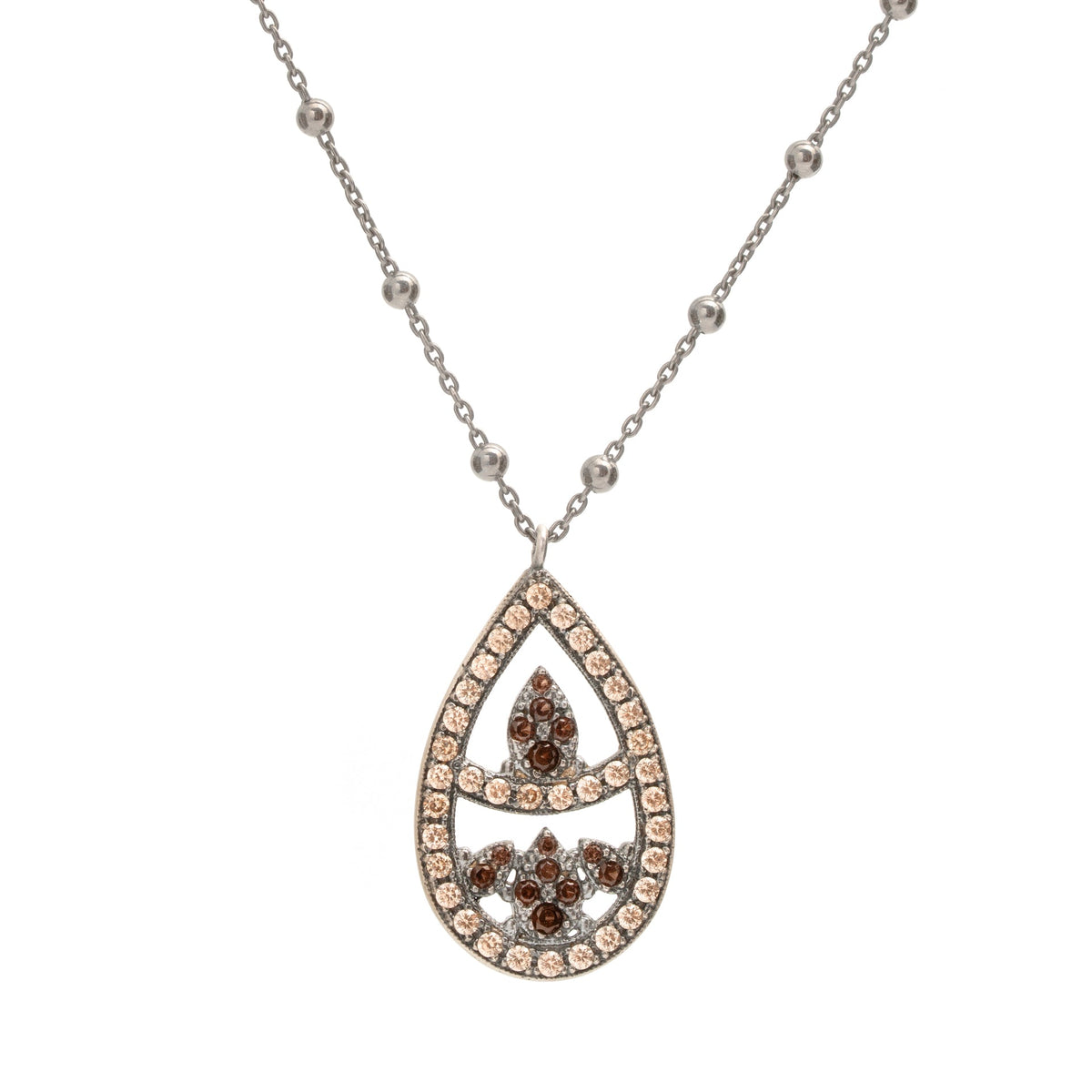 Colgante plata silueta gota