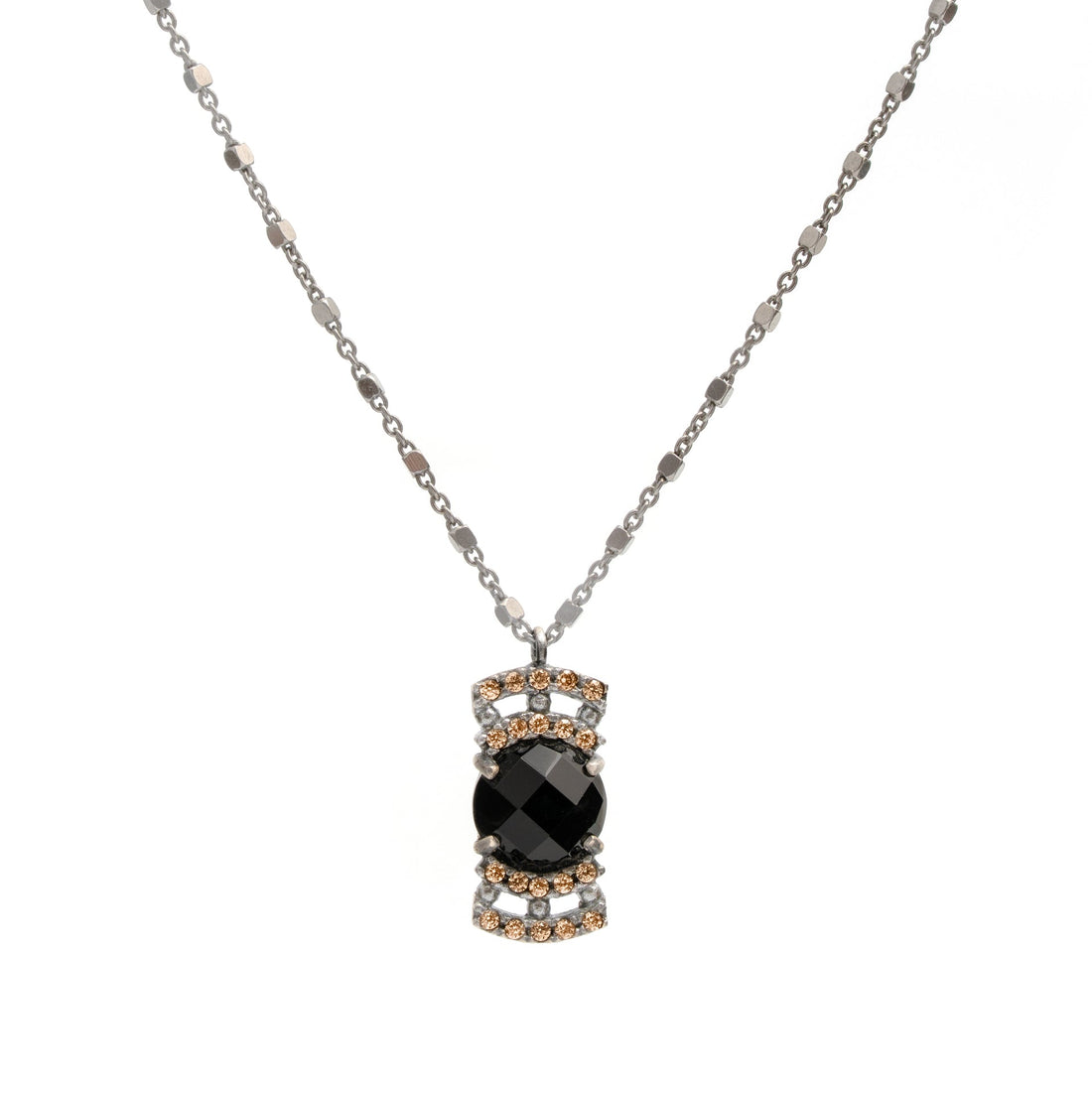 Colgante plata ónix