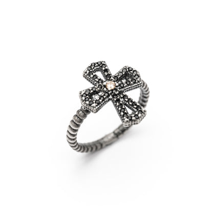 Anillo Plata Cruz Circonitas