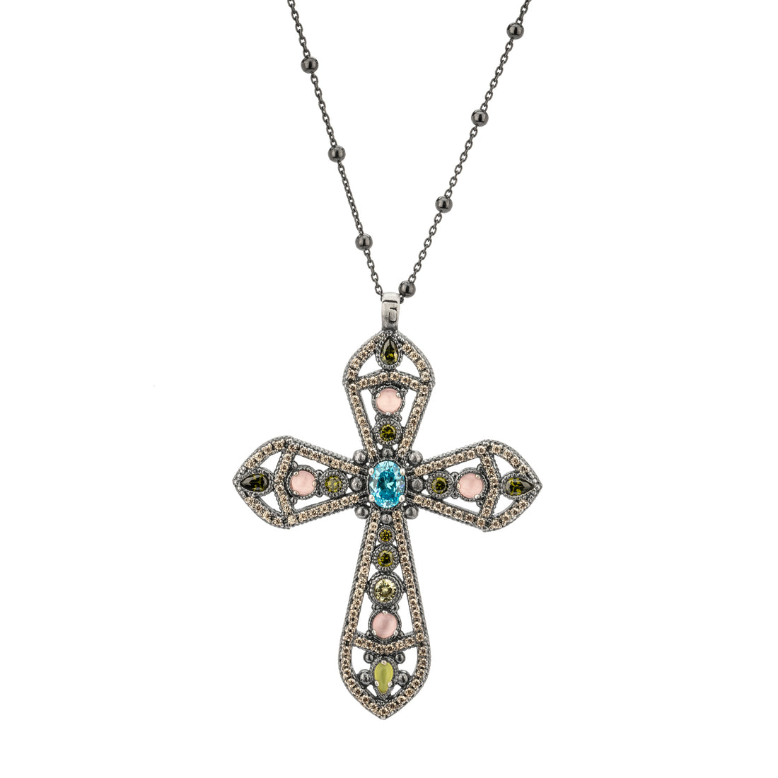 Colgante Grande Cruz Plata