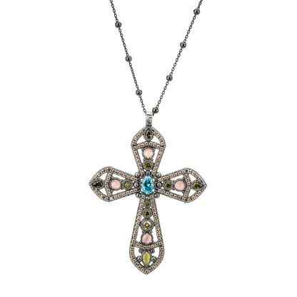 Colgante Grande Cruz Plata