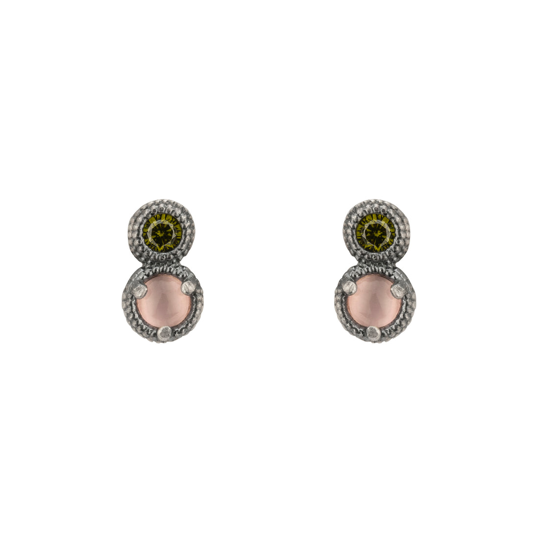 Pendientes Plata Botón