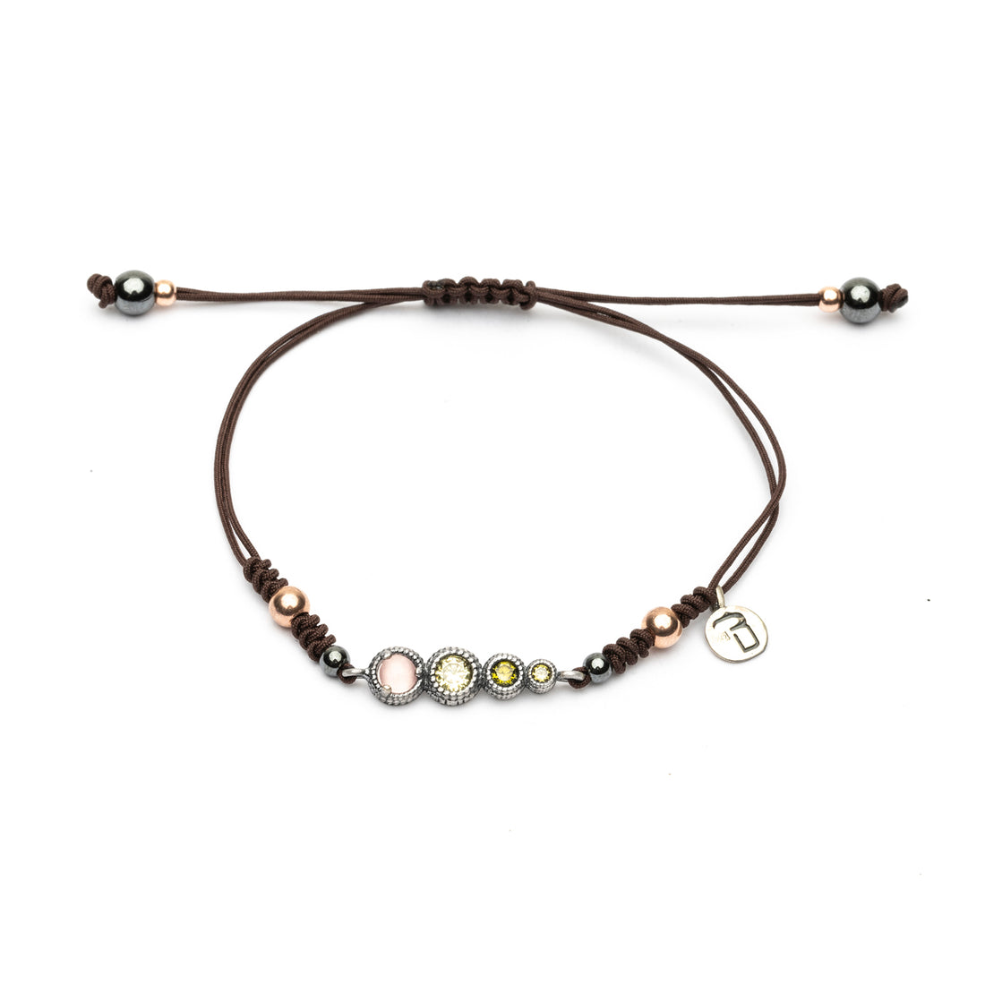 Pulsera Plata Macramé