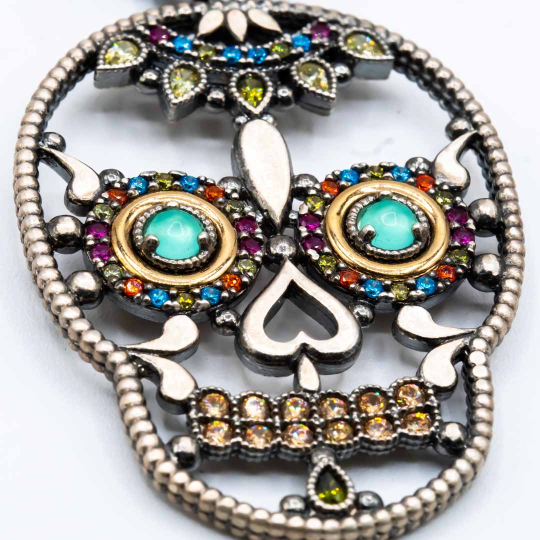 Colgante Calavera XL Plata