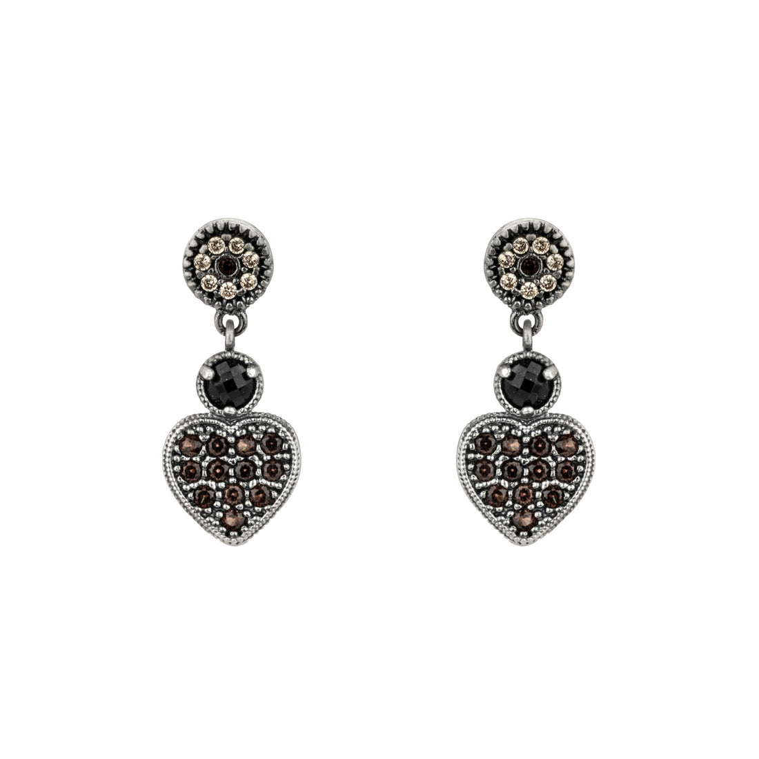 Pendientes Plata Corazón
