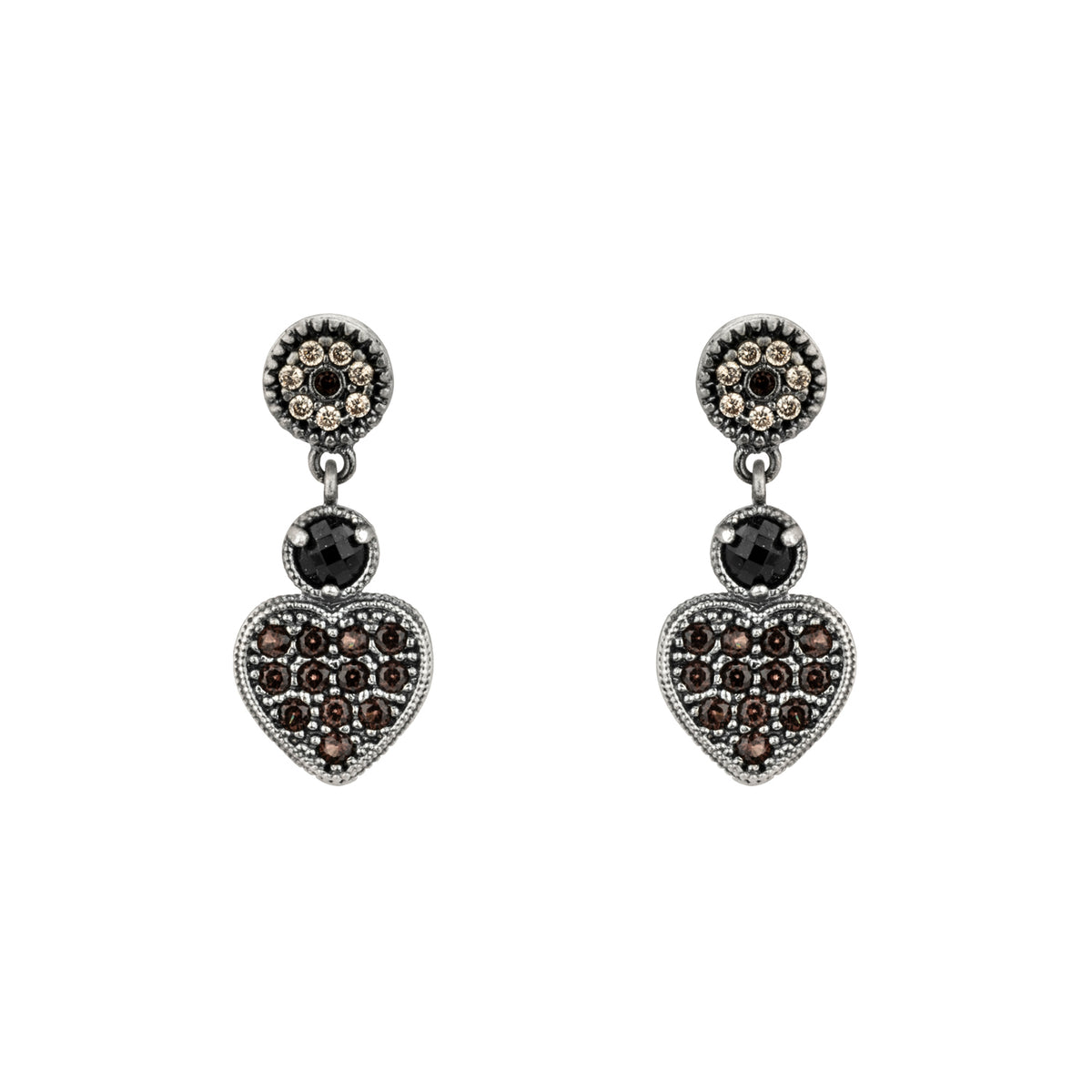 Silver Heart Earrings