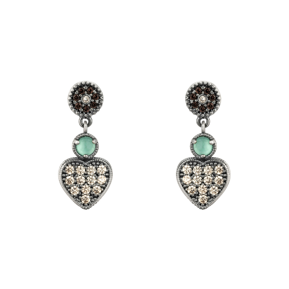 Pendientes Plata Corazón