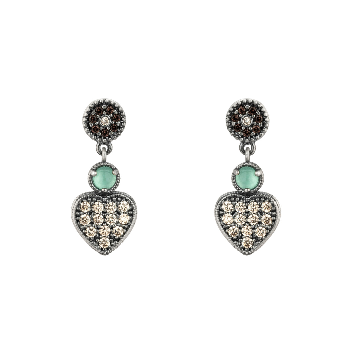 Silver Heart Earrings